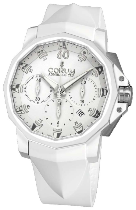 Review Copy Corum Admirals Cup Challenger Chrono 44 Watch 753.802.02/F379 AA31 - Click Image to Close